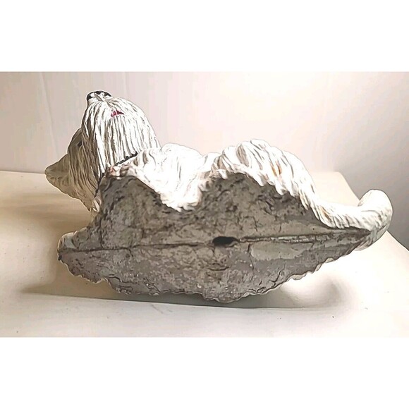 Vintage White Scottie Terrier Dog Ceramic Figurine Statue Home Decor - Picture 6 of 7